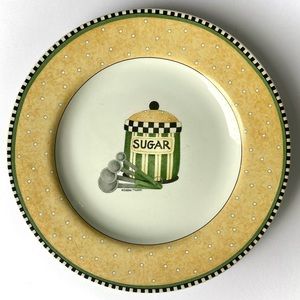 Sakura Sunny Country Kitchen Dessert/Salad Plates by Debbie Mumm - Set of 2